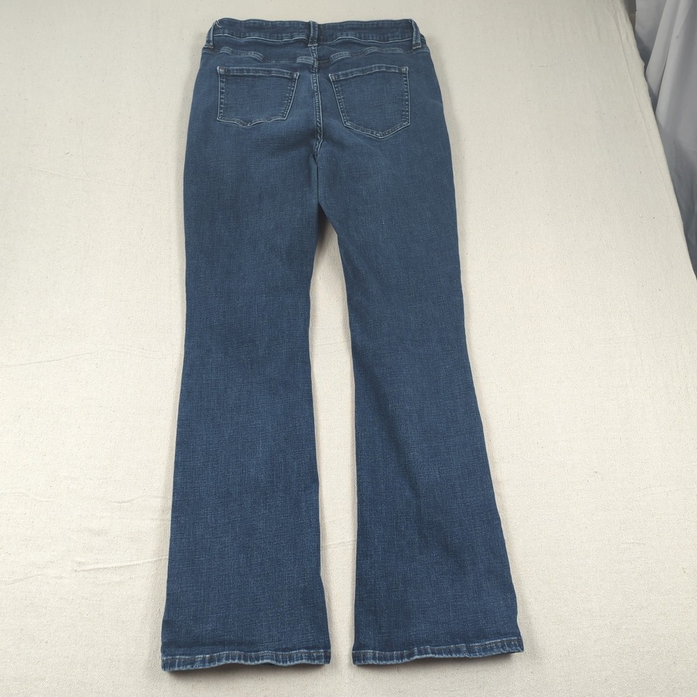 Pistola Jeans Womens 14W Blue High Rise Straight Dark Wash Stretch - Picture 12 of 15